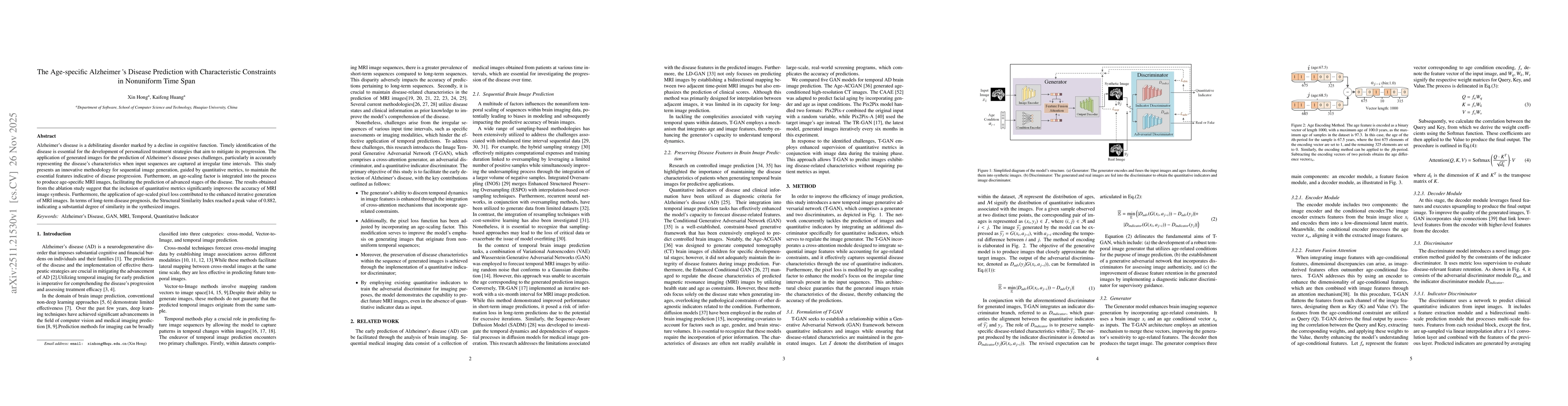 Thumbnail for The Age-specific Alzheimer 's Disease Prediction with Characteristic Constraints in Nonuniform Time Span