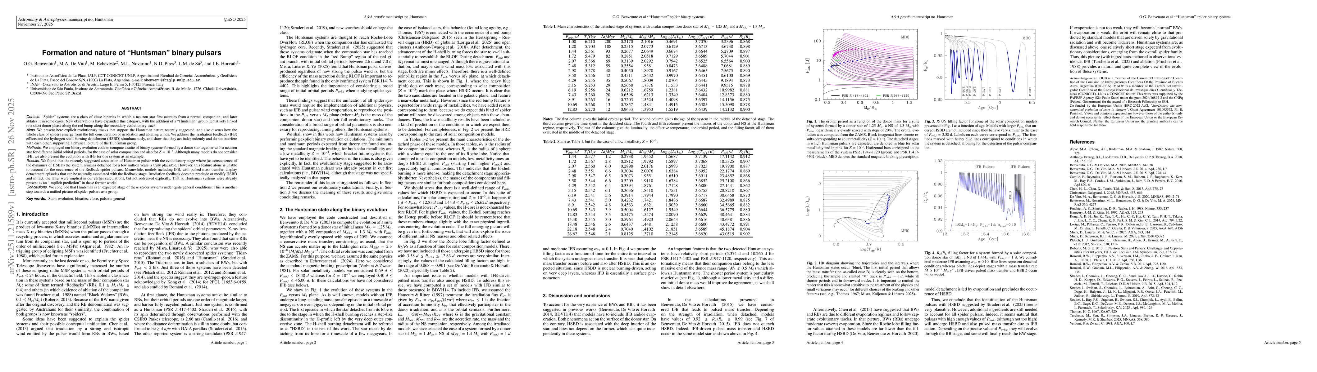 Thumbnail for Formation and nature of "Huntsman" binary pulsars