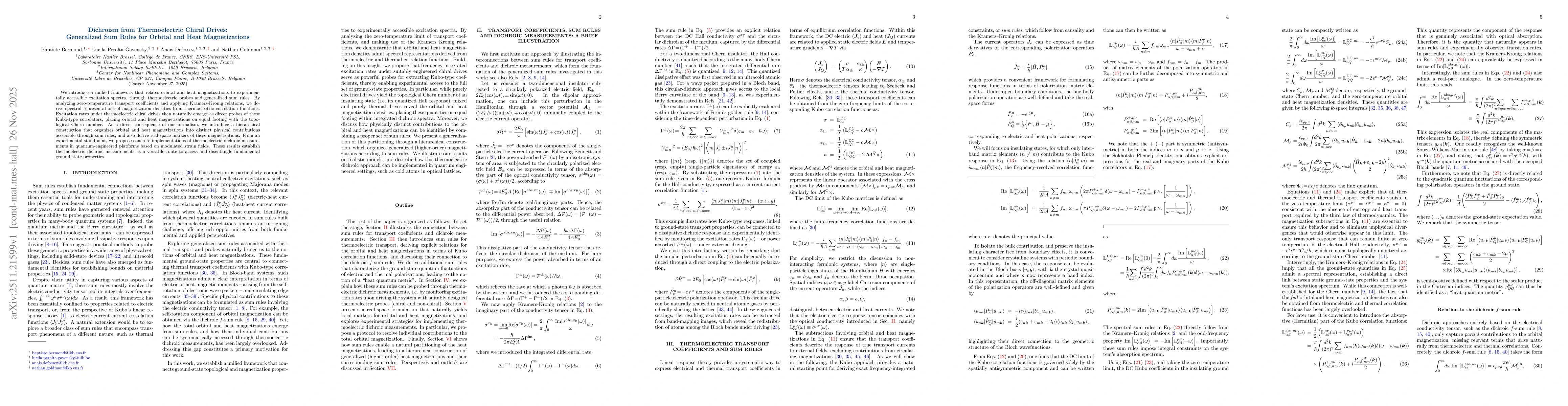 Thumbnail for Dichroism from Thermoelectric Chiral Drives: Generalized Sum Rules for Orbital and Heat Magnetizations
