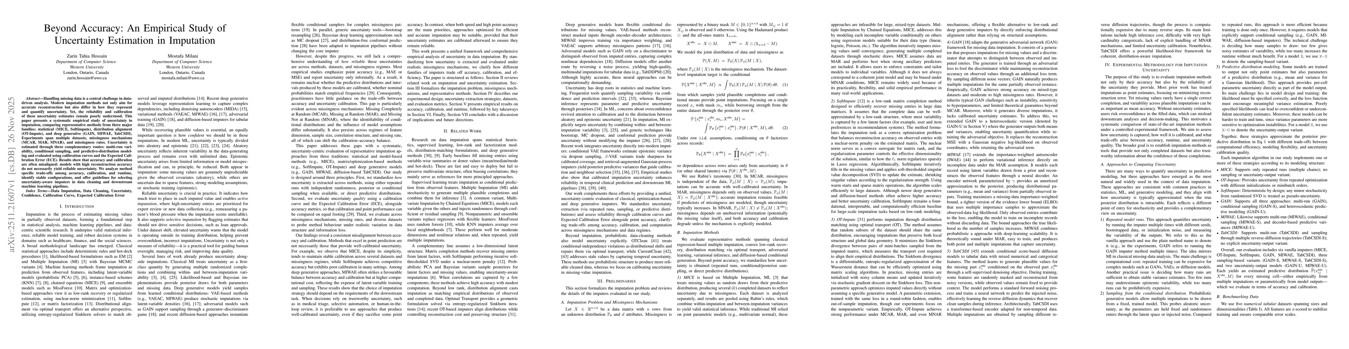 Thumbnail for Beyond Accuracy: An Empirical Study of Uncertainty Estimation in Imputation