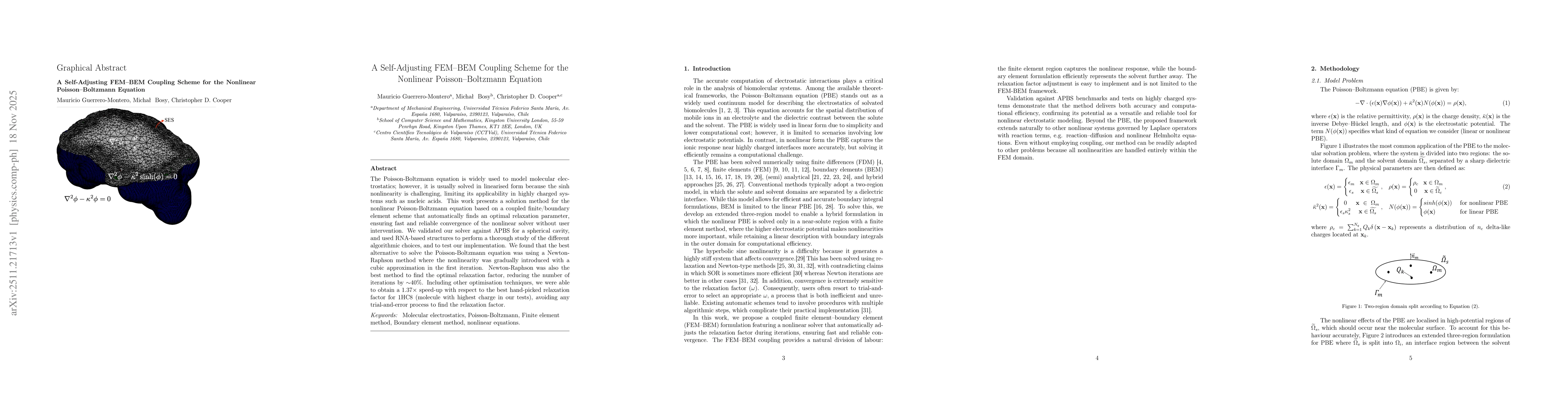 Thumbnail for A Self-Adjusting FEM-BEM Coupling Scheme for the Nonlinear Poisson-Boltzmann Equation