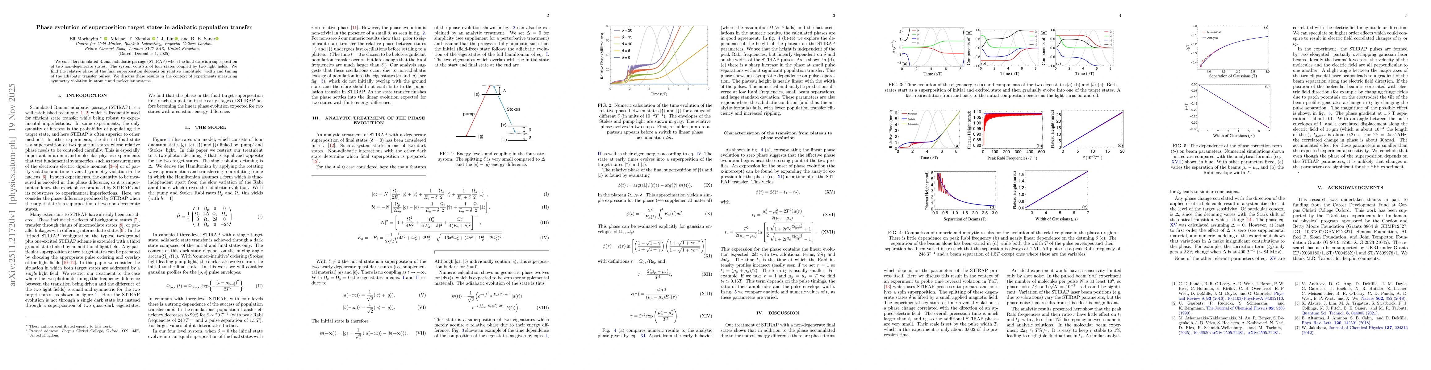 Thumbnail for Phase evolution of superposition target states in adiabatic population transfer