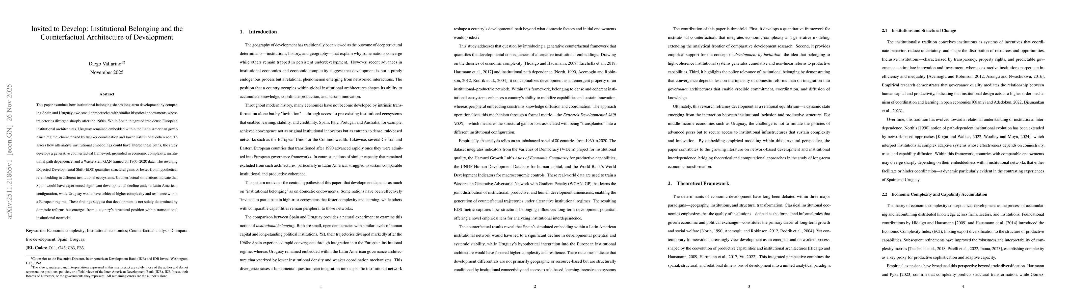 Thumbnail for Invited to Develop: Institutional Belonging and the Counterfactual Architecture of Development