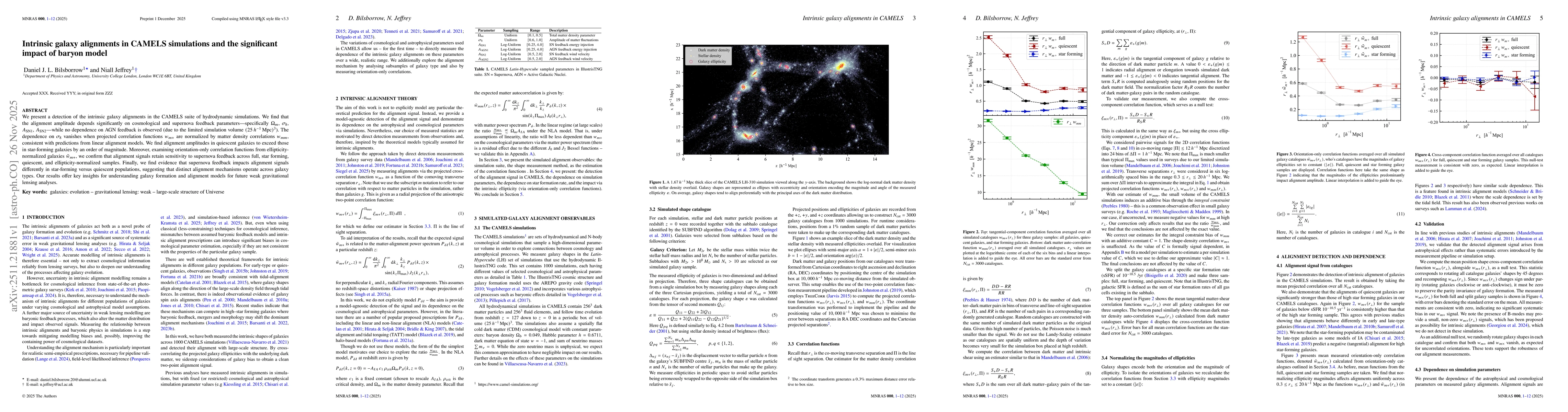 Thumbnail for Intrinsic galaxy alignments in CAMELS simulations and the significant impact of baryon model