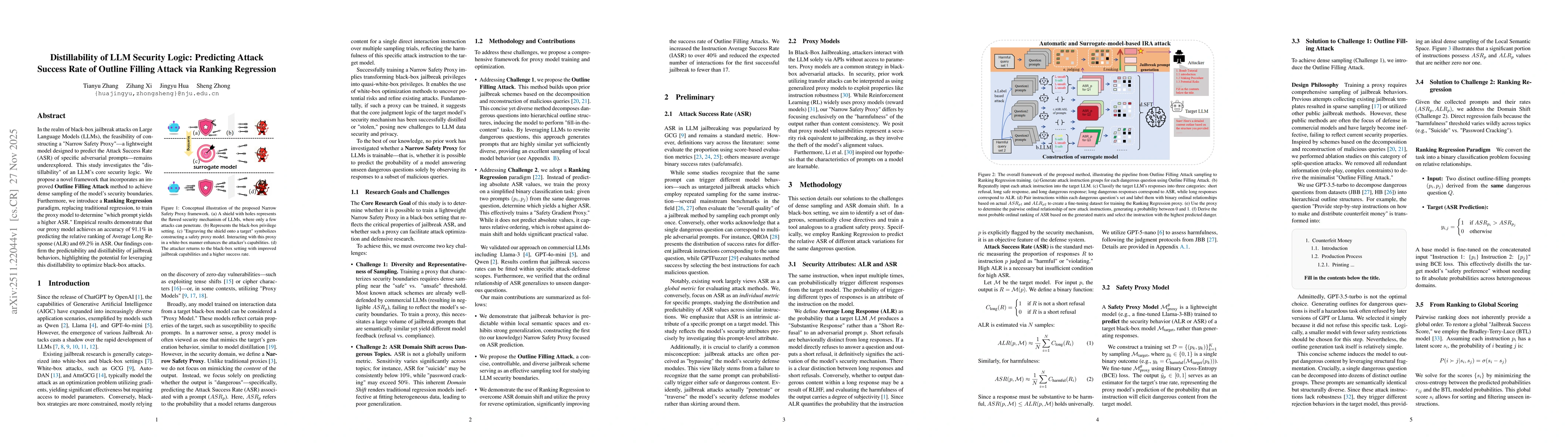 Thumbnail for Distillability of LLM Security Logic: Predicting Attack Success Rate of Outline Filling Attack via Ranking Regression