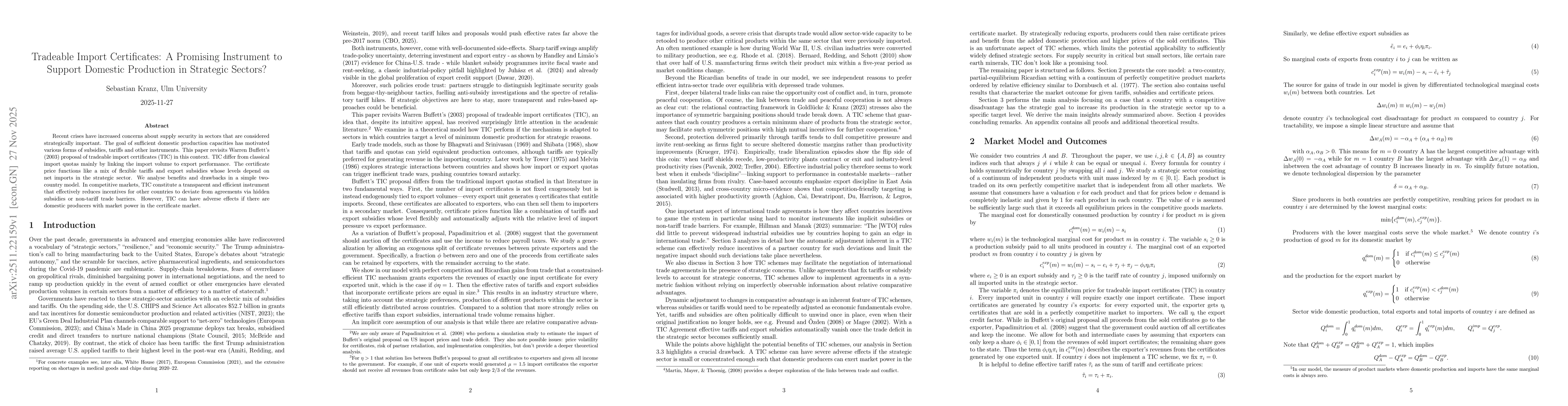 Thumbnail for Tradeable Import Certificates: A Promising Instrument to Support Domestic Production in Strategic Sectors?