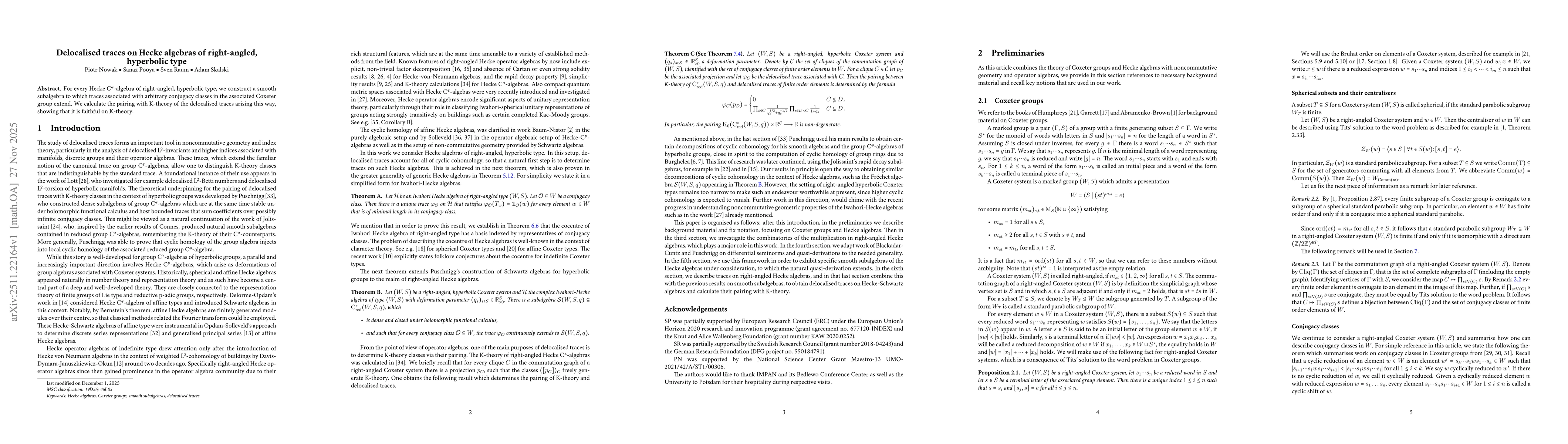 Thumbnail for Delocalised traces on Hecke algebras of right-angled, hyperbolic type