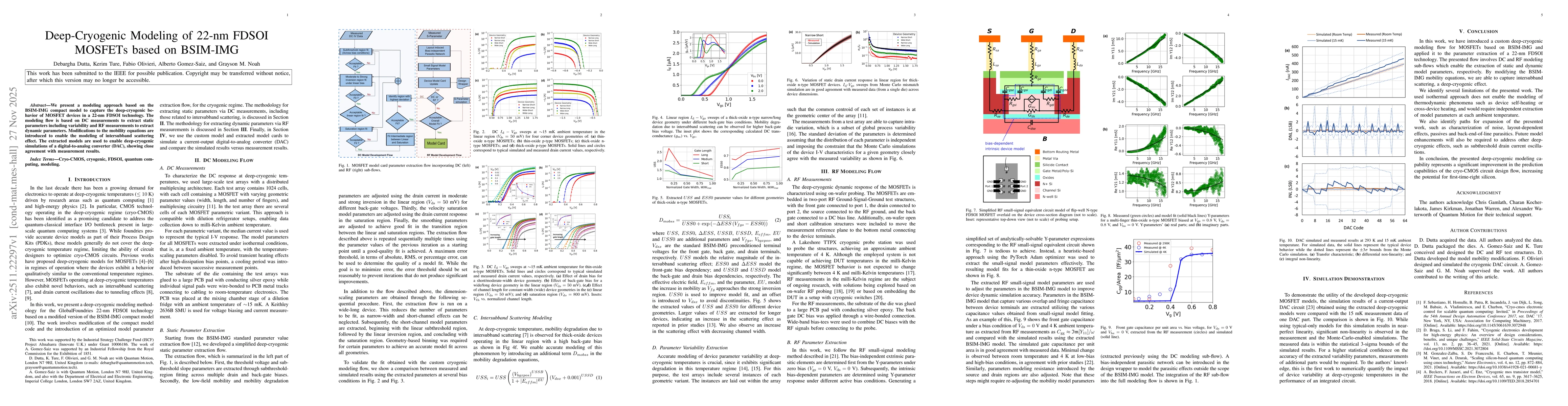 Thumbnail for Deep-Cryogenic Modeling of 22-nm FDSOI MOSFETs based on BSIM-IMG