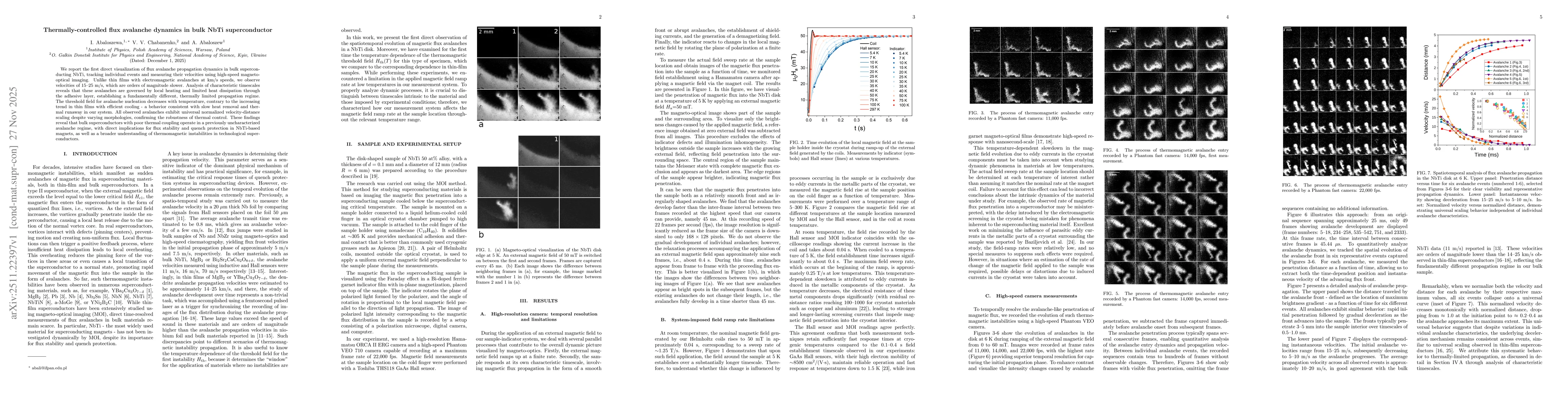 Thumbnail for Thermally-controlled flux avalanche dynamics in bulk NbTi superconductor