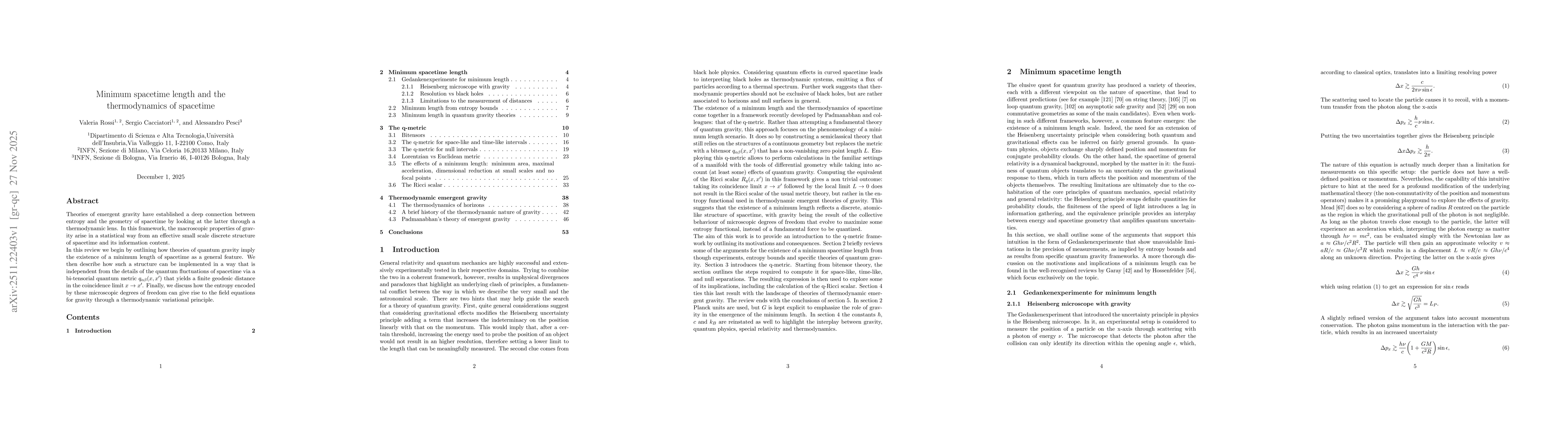 Thumbnail for Minimum spacetime length and the thermodynamics of spacetime