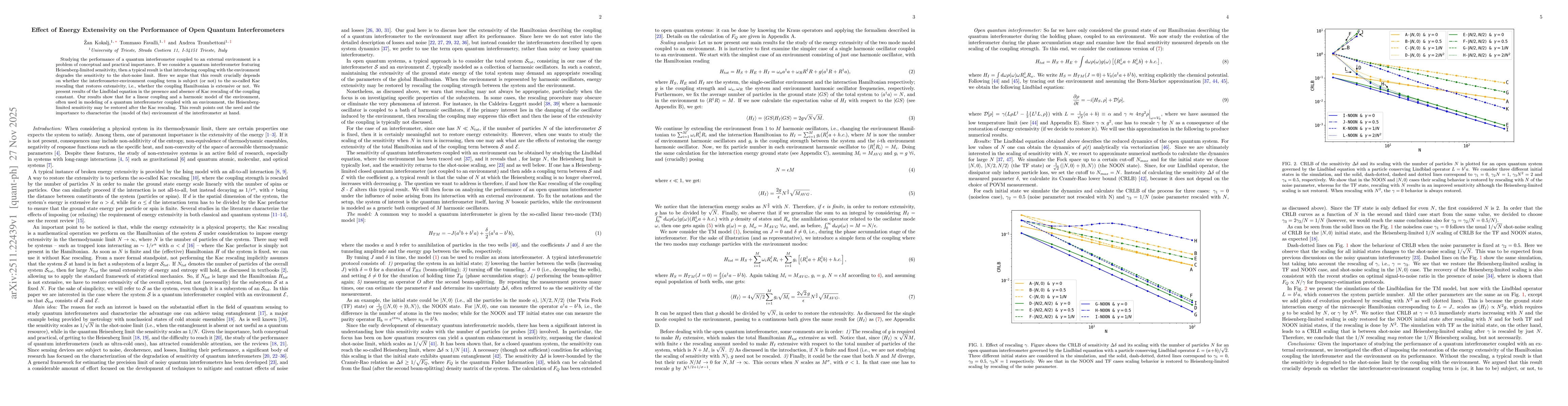 Thumbnail for Effect of Energy Extensivity on the Performance of Open Quantum Interferometers