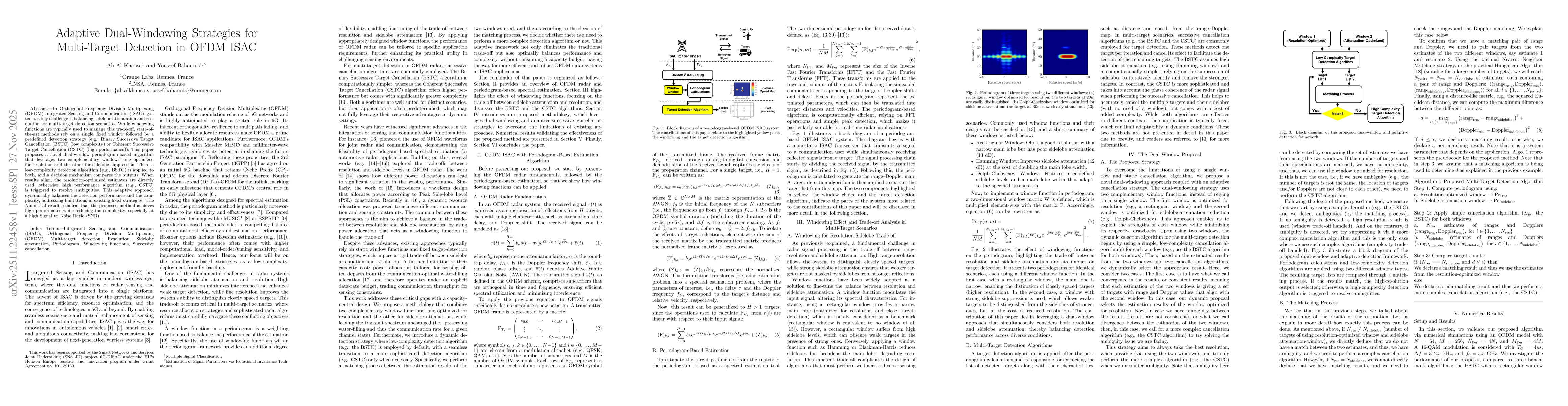 Thumbnail for Adaptive Dual-Windowing Strategies for Multi-Target Detection in OFDM ISAC