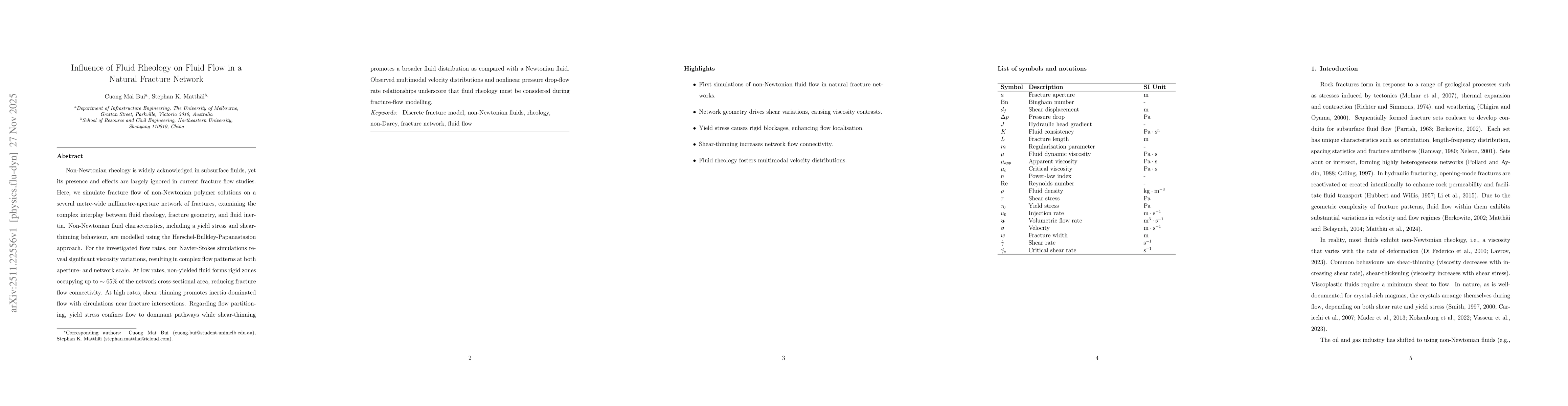 Thumbnail for Influence of Fluid Rheology on Fluid Flow in a Natural Fracture Network