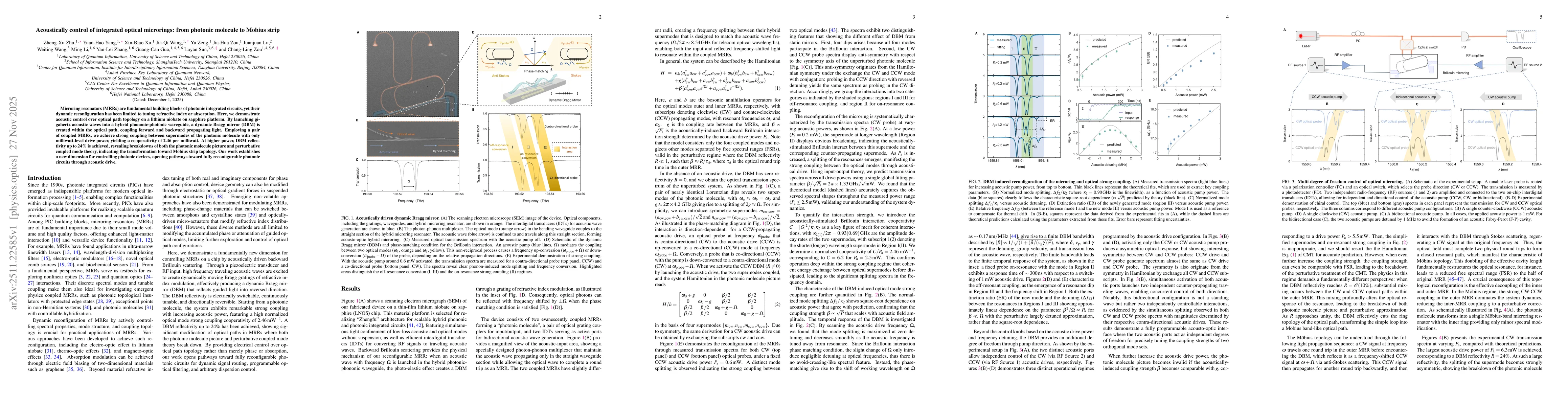 Thumbnail for Acoustically control of integrated optical microrings: from photonic molecule to Mobius strip
