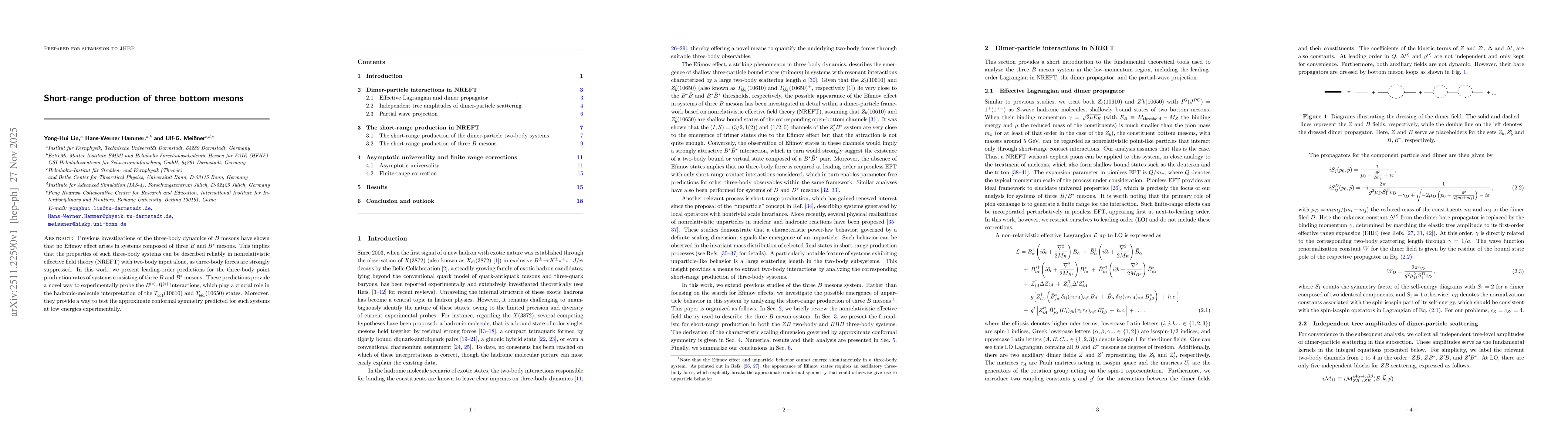Thumbnail for Short-range production of three bottom mesons