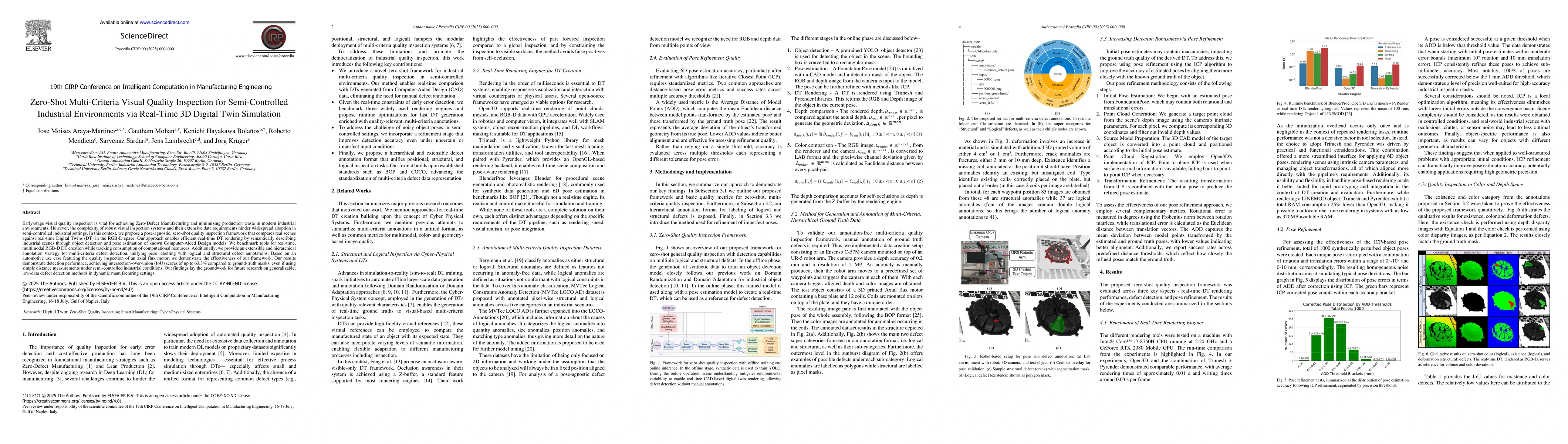 Thumbnail for Zero-Shot Multi-Criteria Visual Quality Inspection for Semi-Controlled Industrial Environments via Real-Time 3D Digital Twin Simulation