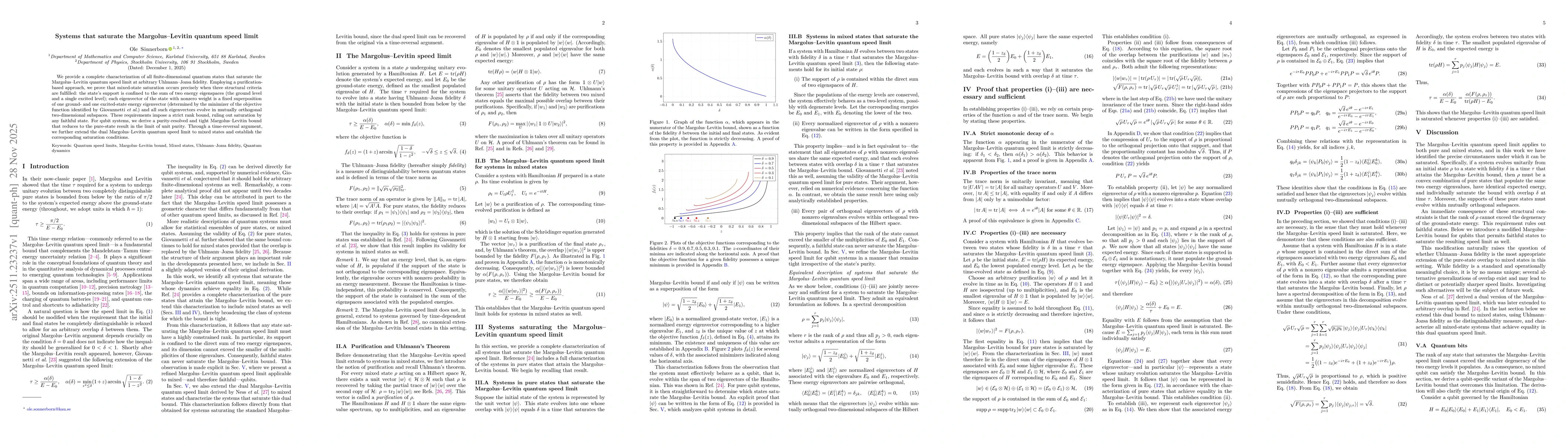 Thumbnail for Systems that saturate the Margolus-Levitin quantum speed limit