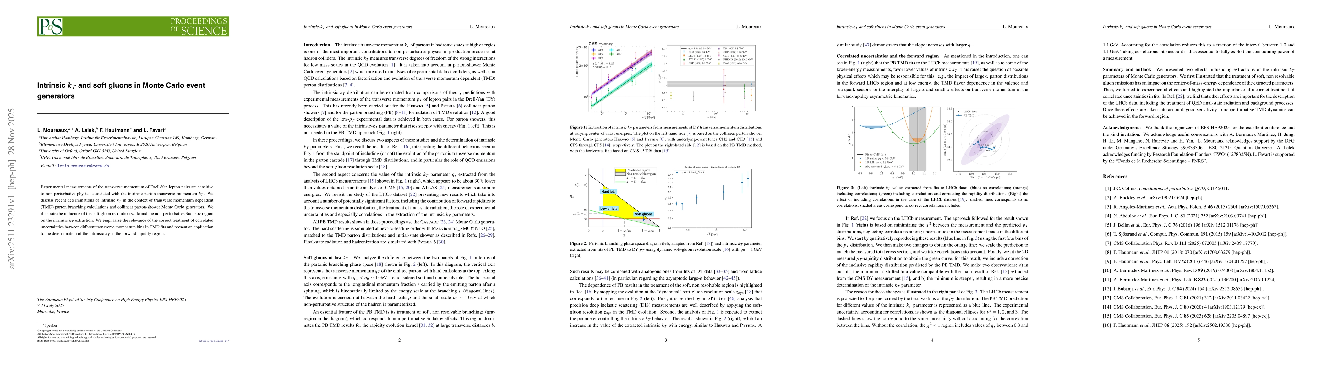 Thumbnail for Intrinsic $k_T$ and soft gluons in Monte Carlo event generators