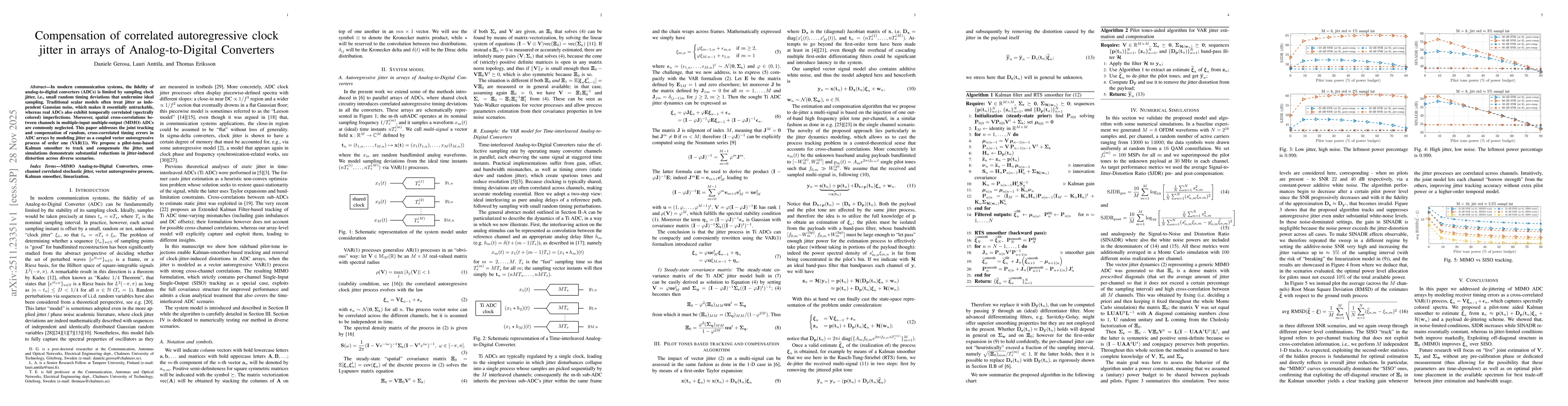 Thumbnail for Compensation of correlated autoregressive clock jitter in arrays of Analog-to-Digital Converters