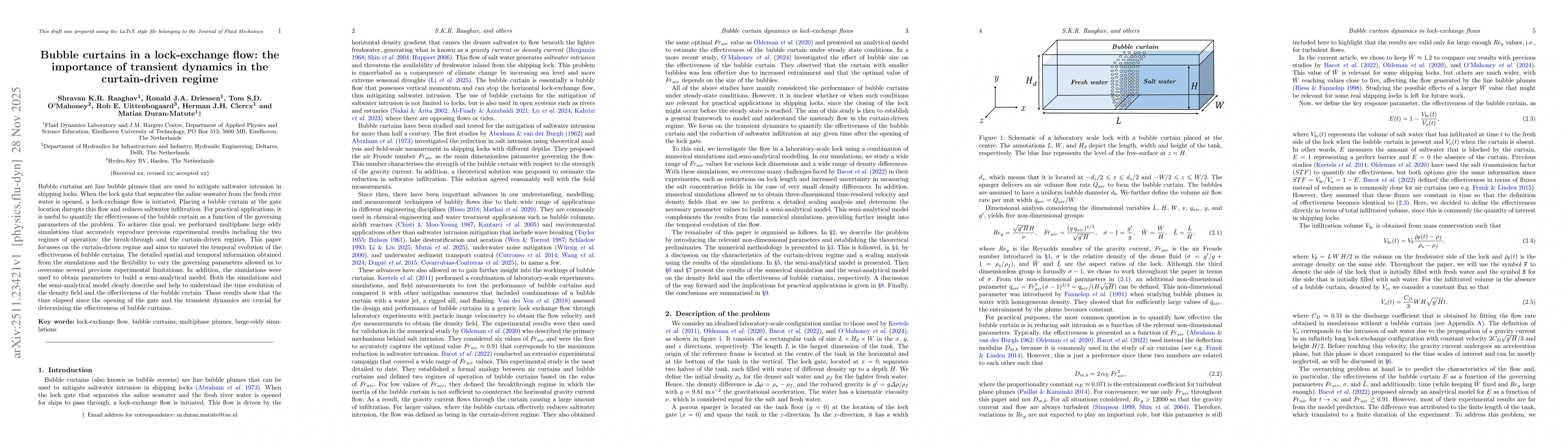 Thumbnail for Bubble curtains in a lock-exchange flow: the importance of transient dynamics in the curtain-driven regime