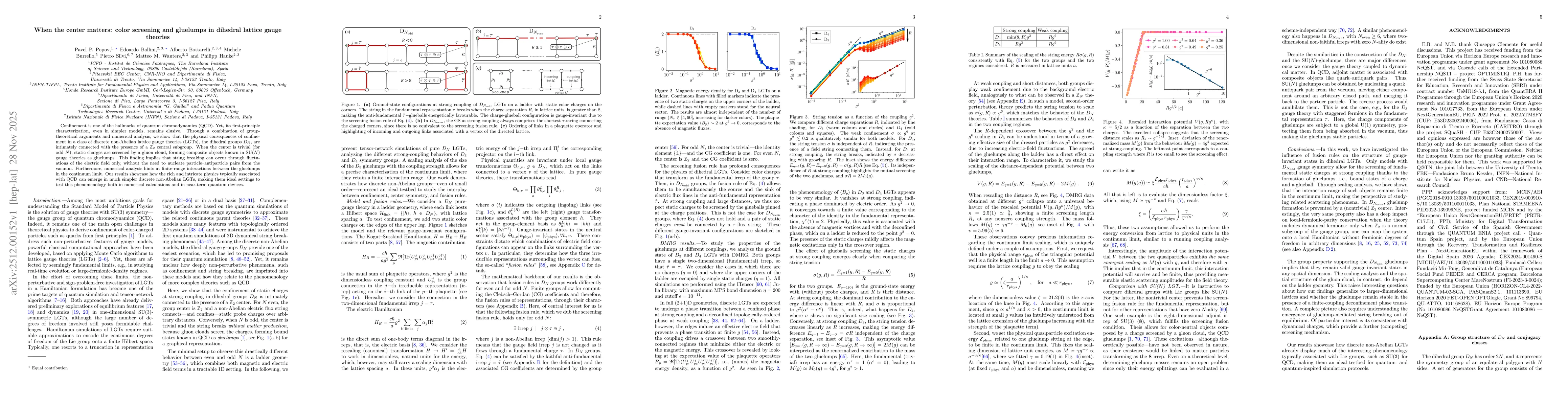 Thumbnail for When the center matters: color screening and gluelumps in dihedral lattice gauge theories
