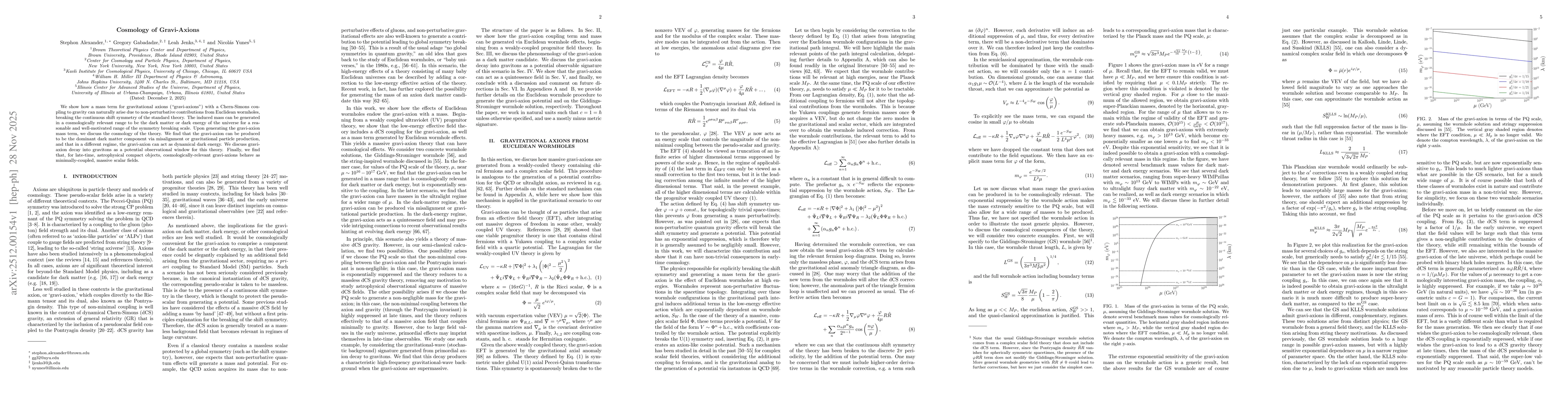 Thumbnail for Cosmology of Gravi-Axions