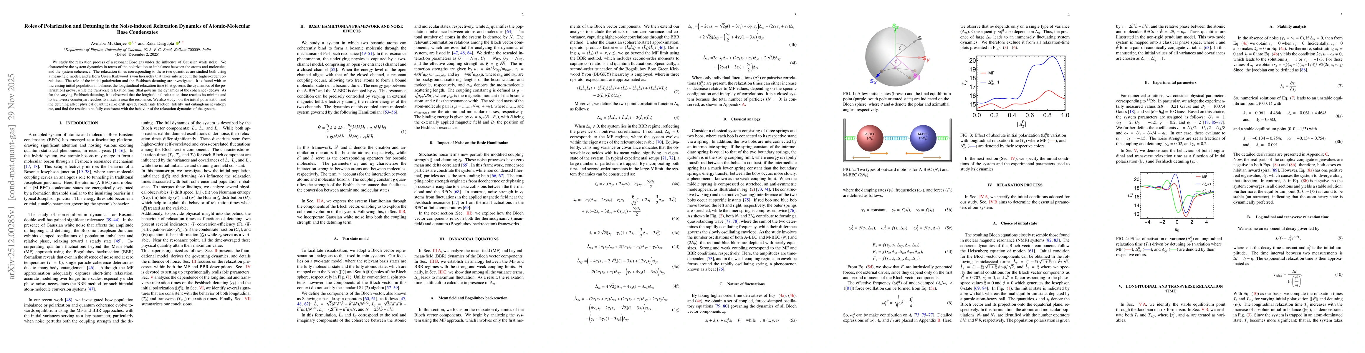 Thumbnail for Roles of Polarization and Detuning in the Noise-induced Relaxation Dynamics of Atomic-Molecular Bose Condensates