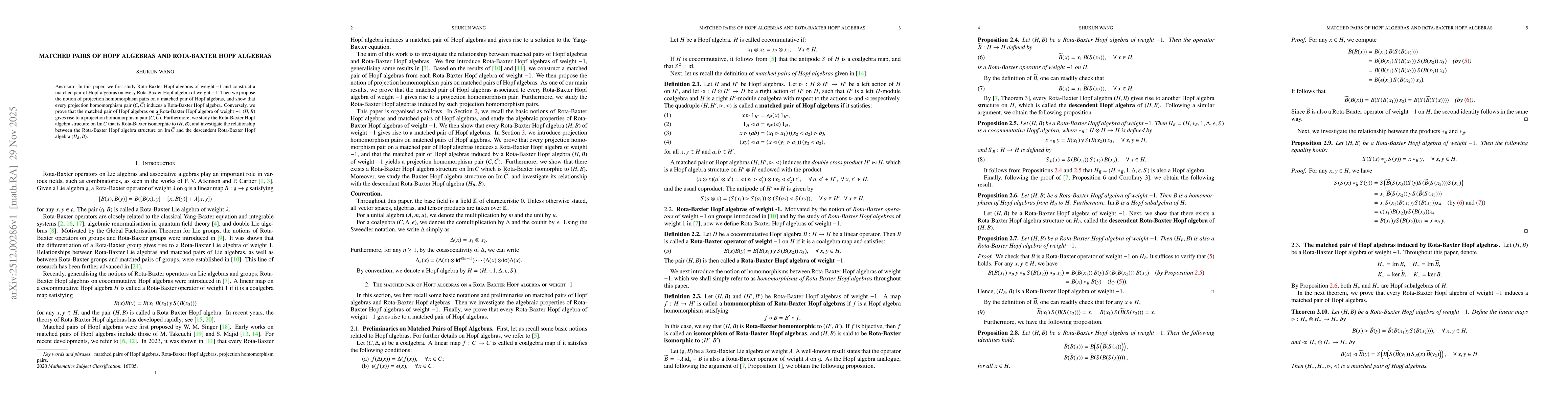 Thumbnail for Matched pairs of Hopf algebras and Rota-Baxter Hopf algebras