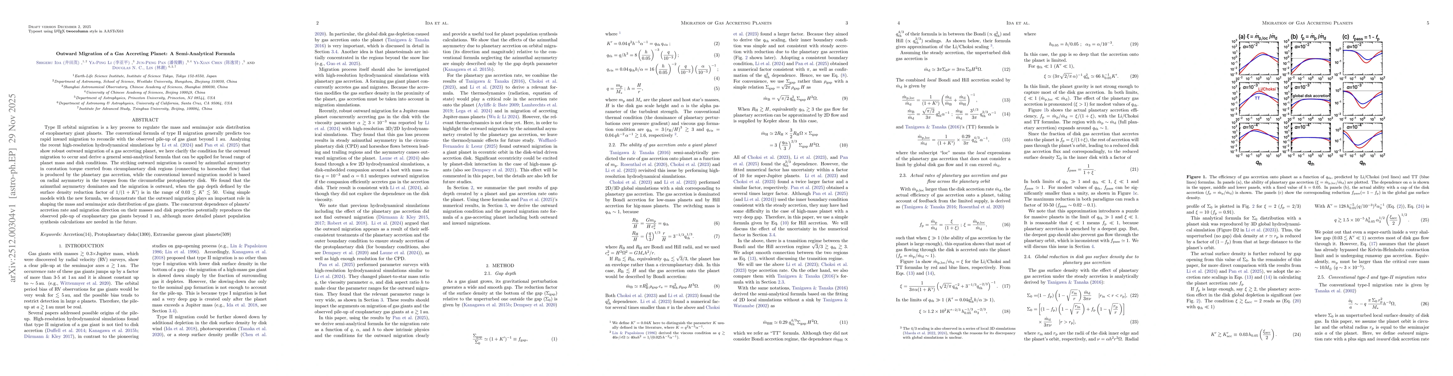 Thumbnail for Outward Migration of a Gas Accreting Planet: A Semi-Analytical Formula