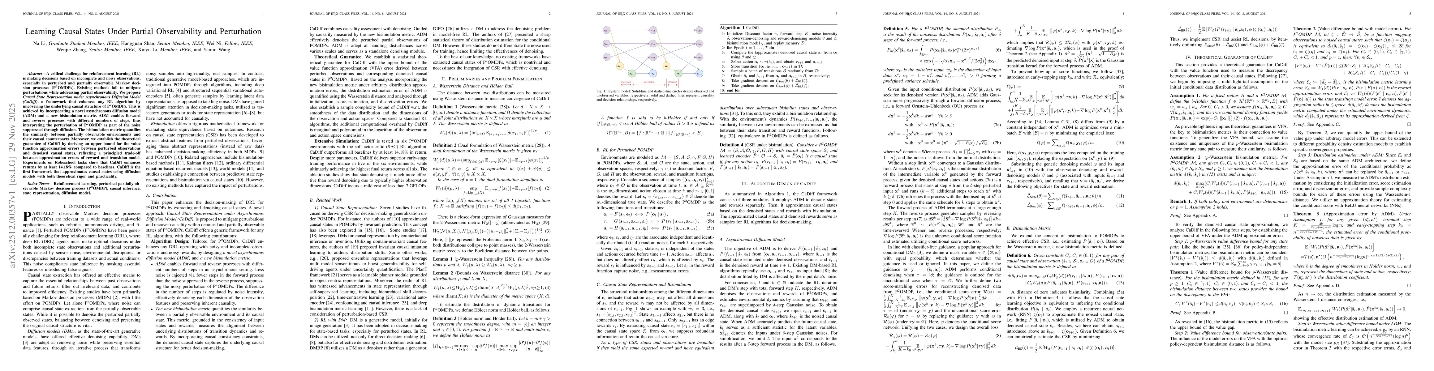 Thumbnail for Learning Causal States Under Partial Observability and Perturbation
