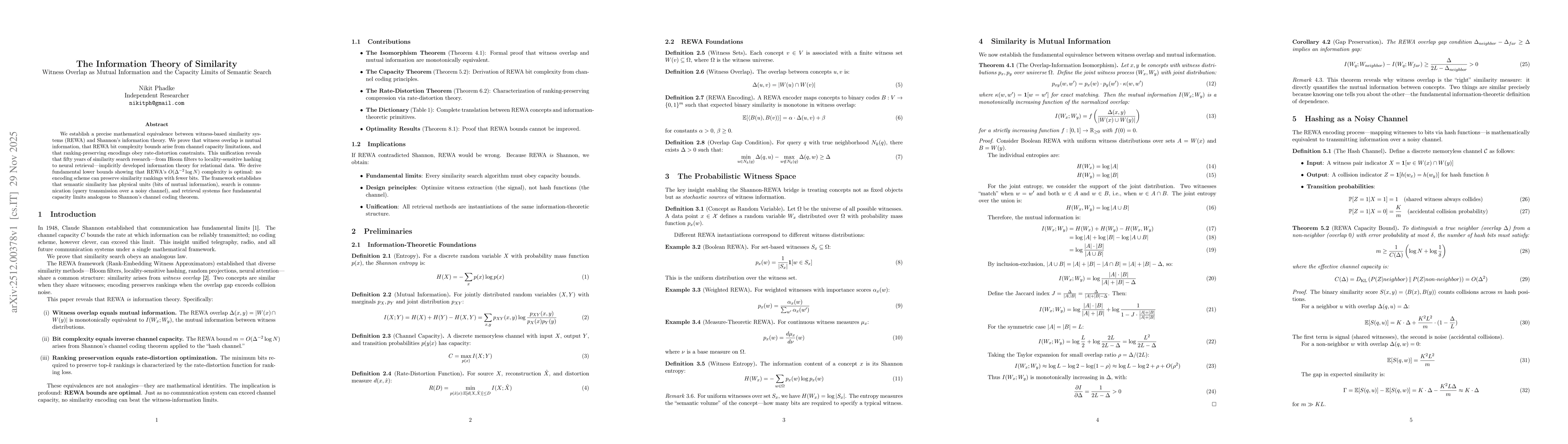 Thumbnail for The Information Theory of Similarity