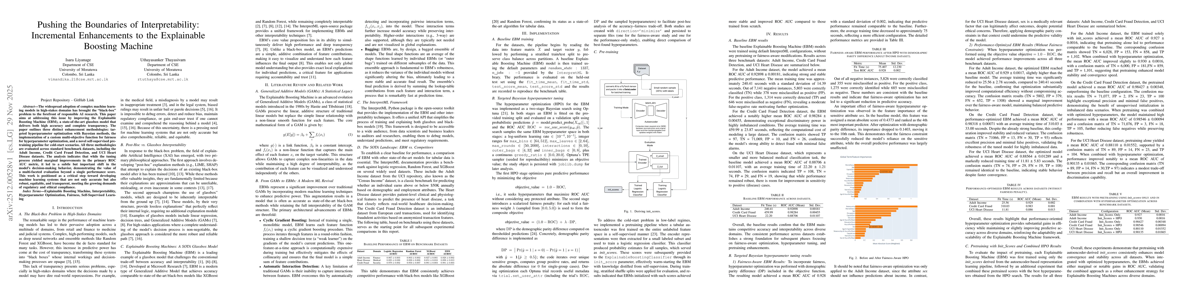 Thumbnail for Pushing the Boundaries of Interpretability: Incremental Enhancements to the Explainable Boosting Machine