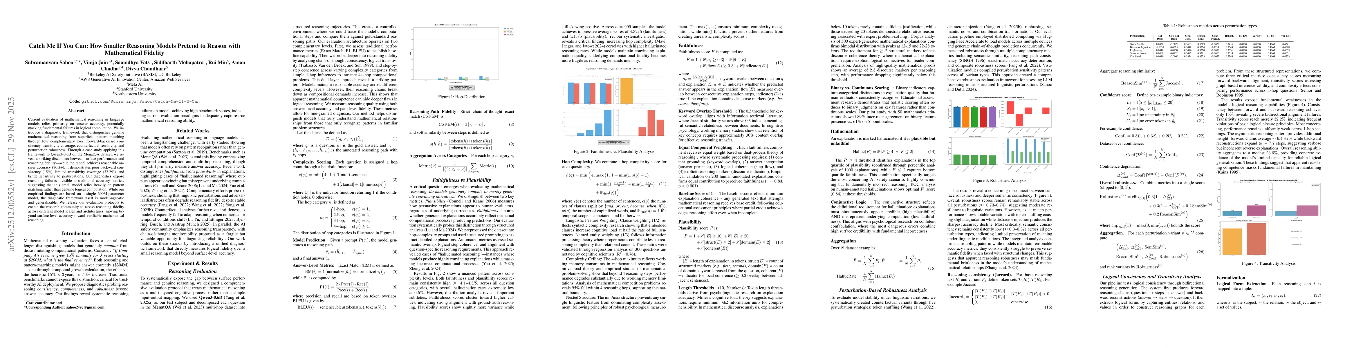 Thumbnail for Catch Me If You Can: How Smaller Reasoning Models Pretend to Reason with Mathematical Fidelity