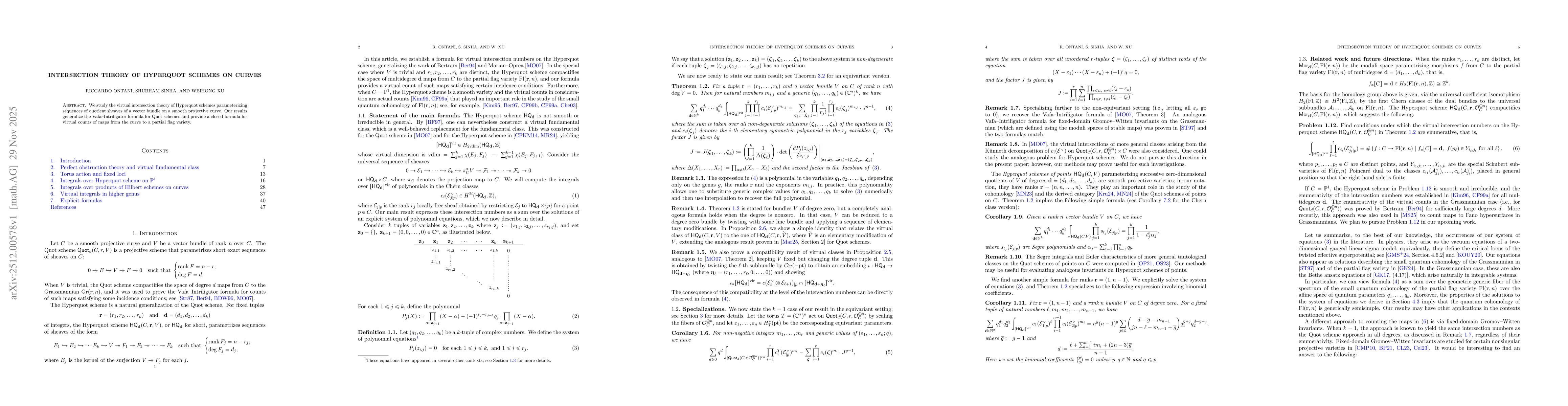 Thumbnail for Intersection Theory of Hyperquot Schemes on curves