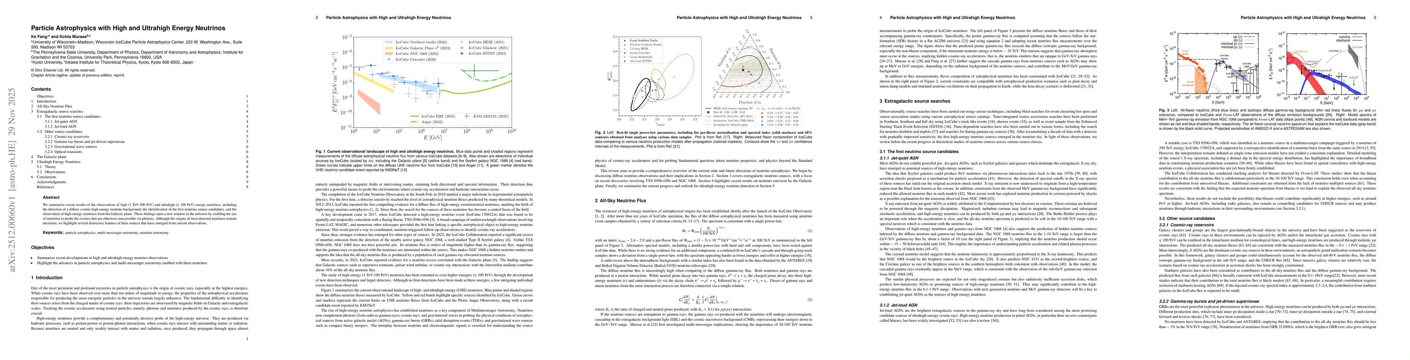 Thumbnail for Particle Astrophysics with High and Ultrahigh Energy Neutrinos