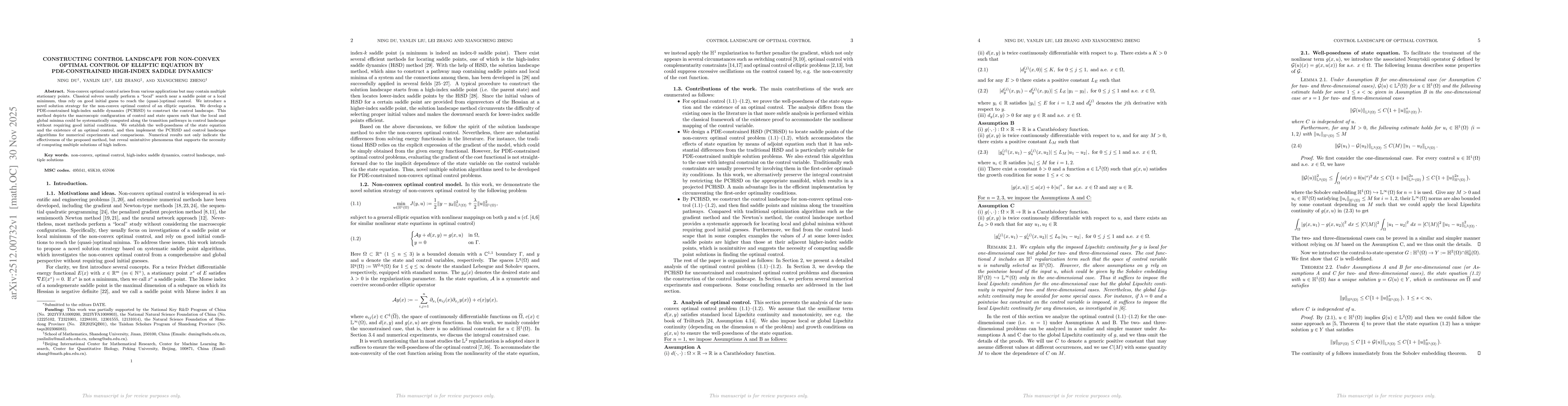 Thumbnail for Constructing control landscape for non-convex optimal control of elliptic equation by PDE-constrained high-index saddle dynamics