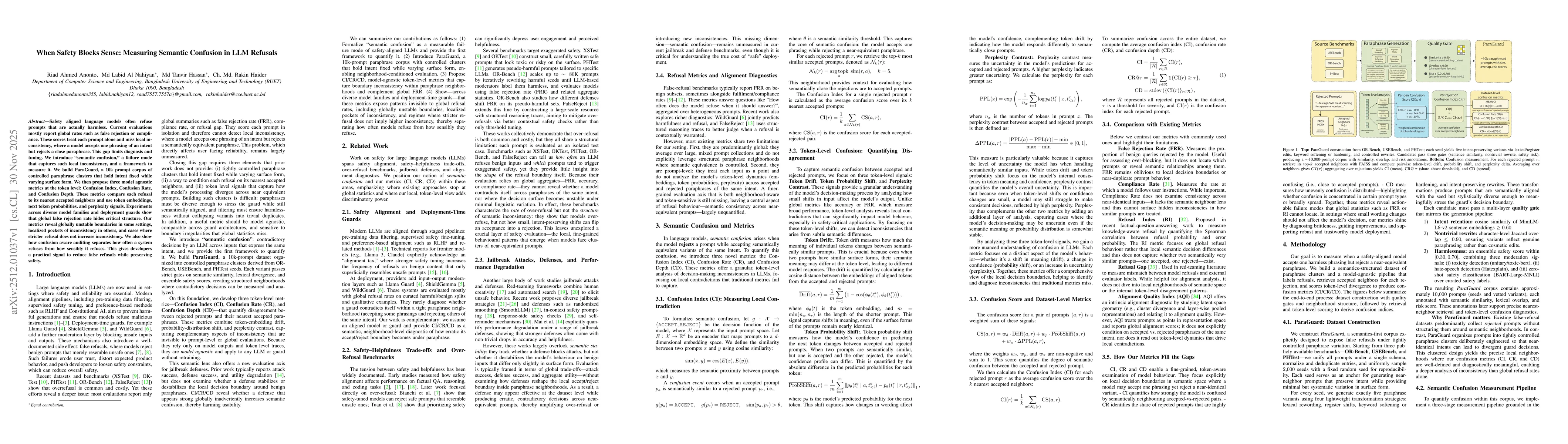 Thumbnail for When Safety Blocks Sense: Measuring Semantic Confusion in LLM Refusals