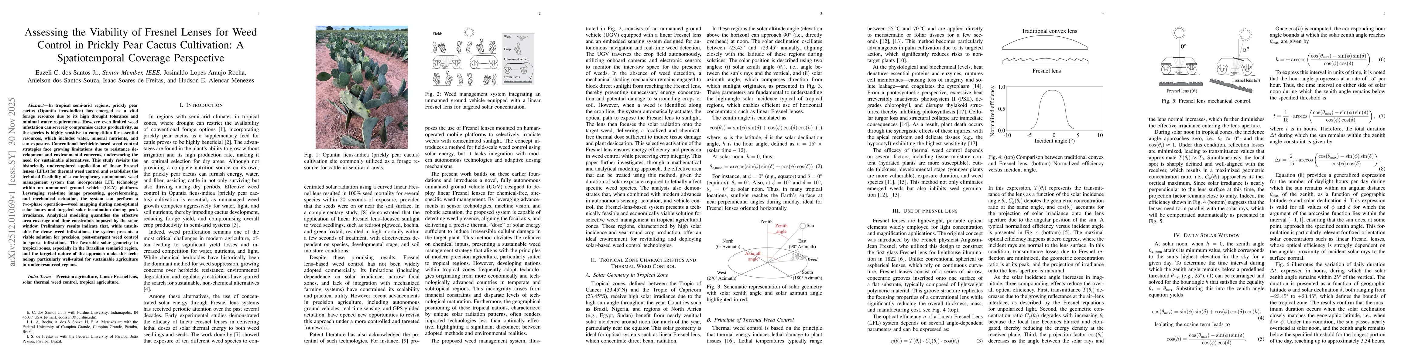 Thumbnail for Assessing the Viability of Fresnel Lenses for Weed Control in Prickly Pear Cactus Cultivation: A Spatiotemporal Coverage Perspective