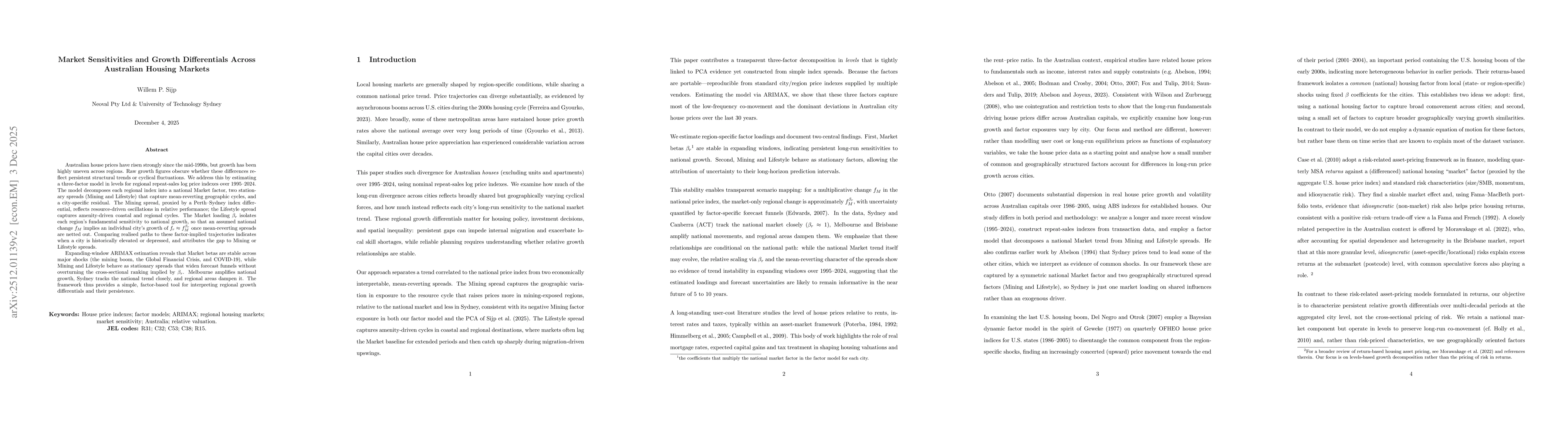 Thumbnail for Market Sensitivities and Growth Differentials Across Australian Housing Markets