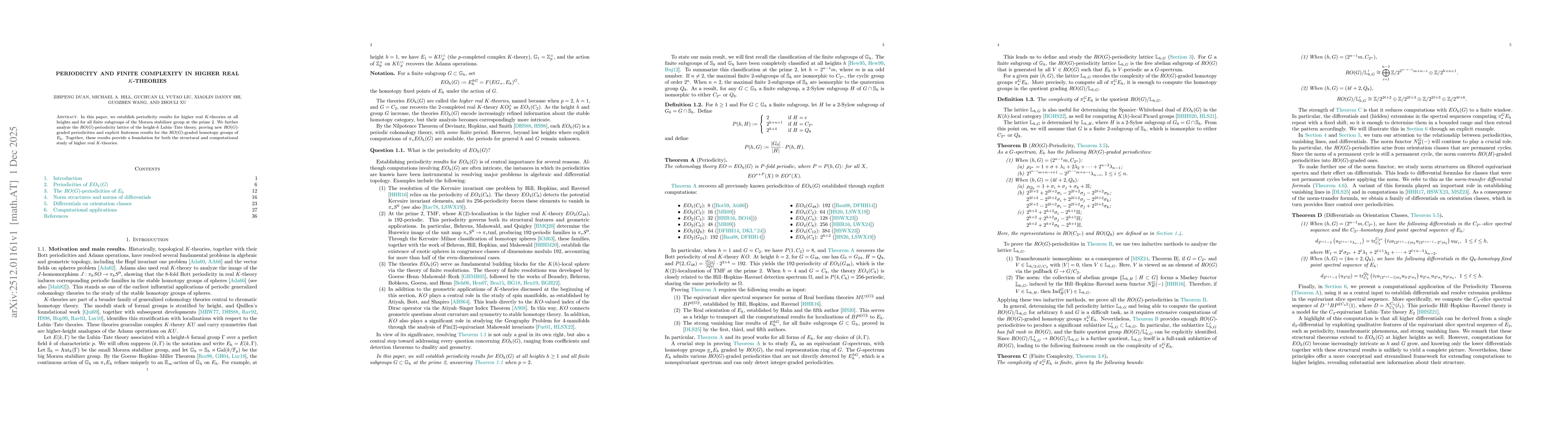 Thumbnail for Periodicity and finite complexity in higher real $K$-theories