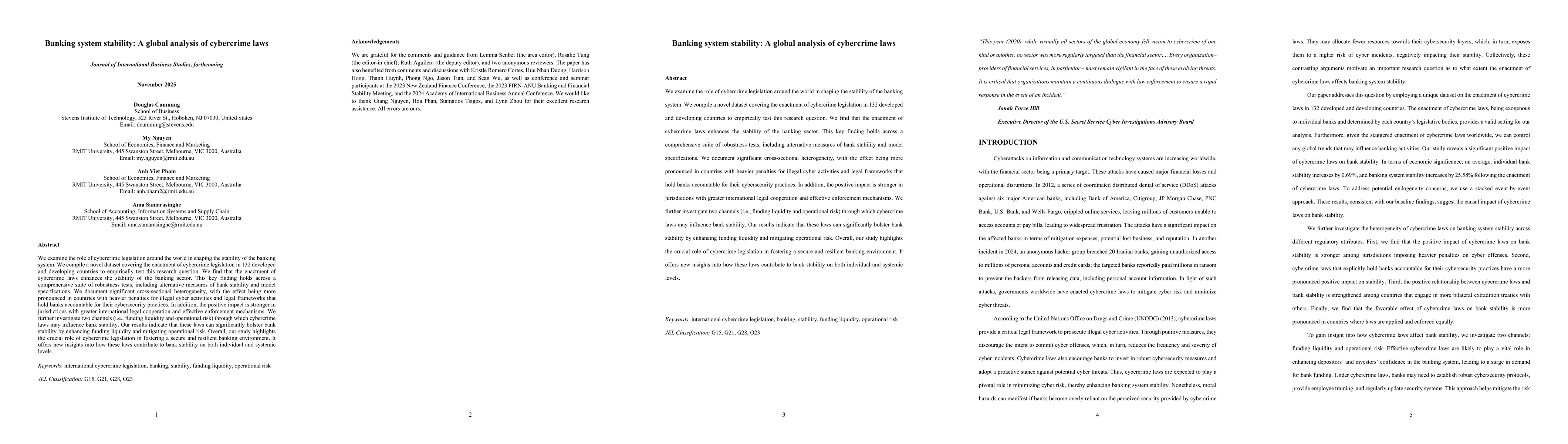 Thumbnail for Banking system stability: A global analysis of cybercrime laws