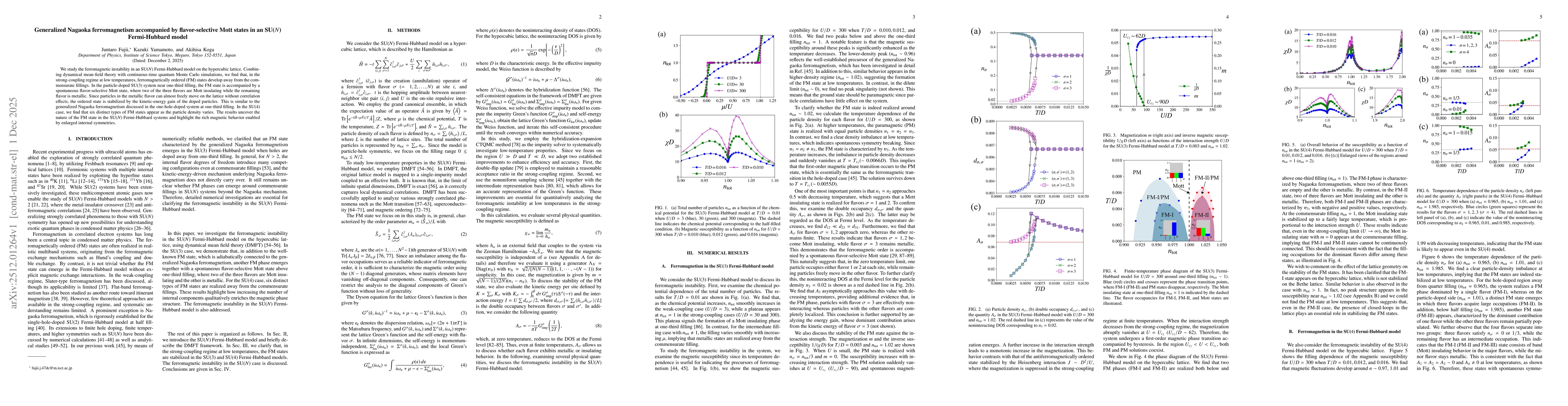 Thumbnail for Generalized Nagaoka ferromagnetism accompanied by flavor-selective Mott states in an SU($N$) Fermi-Hubbard model