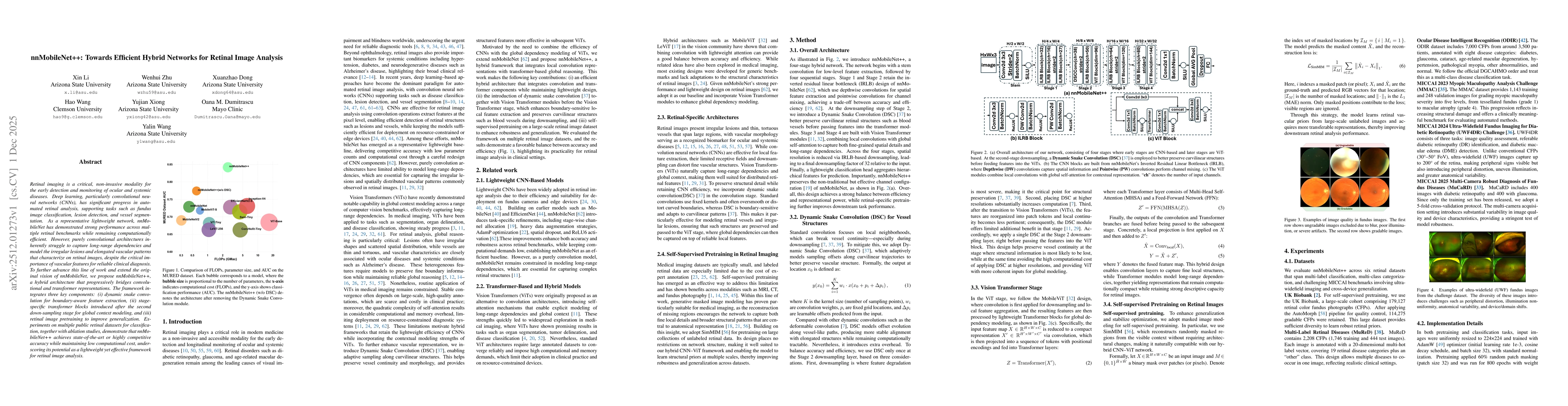 Thumbnail for nnMobileNet++: Towards Efficient Hybrid Networks for Retinal Image Analysis
