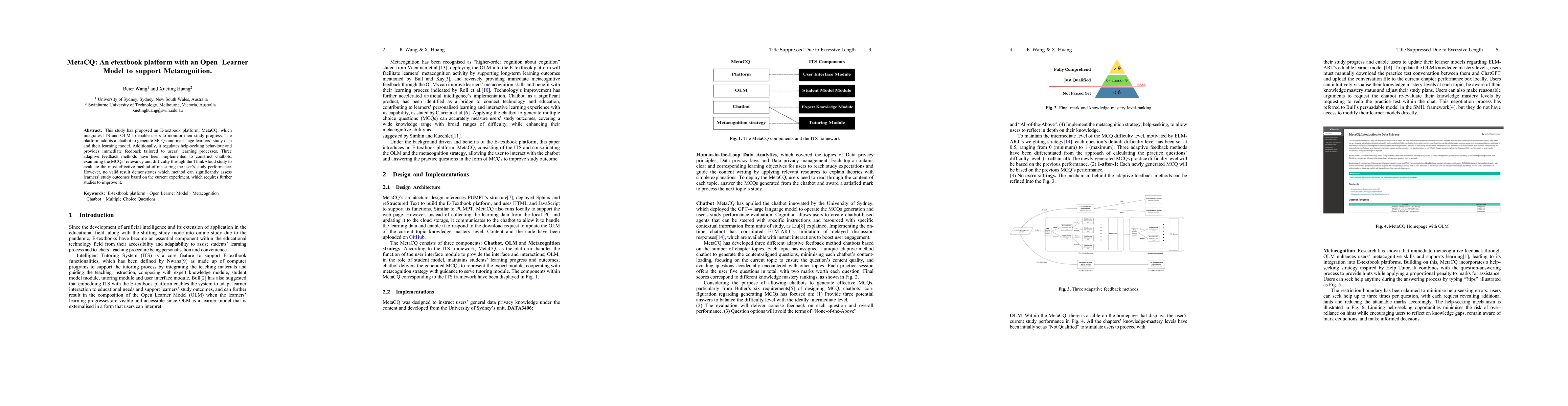 Thumbnail for MetaCQ: An etextbook platform with an Open Learner Model to support Metacognition