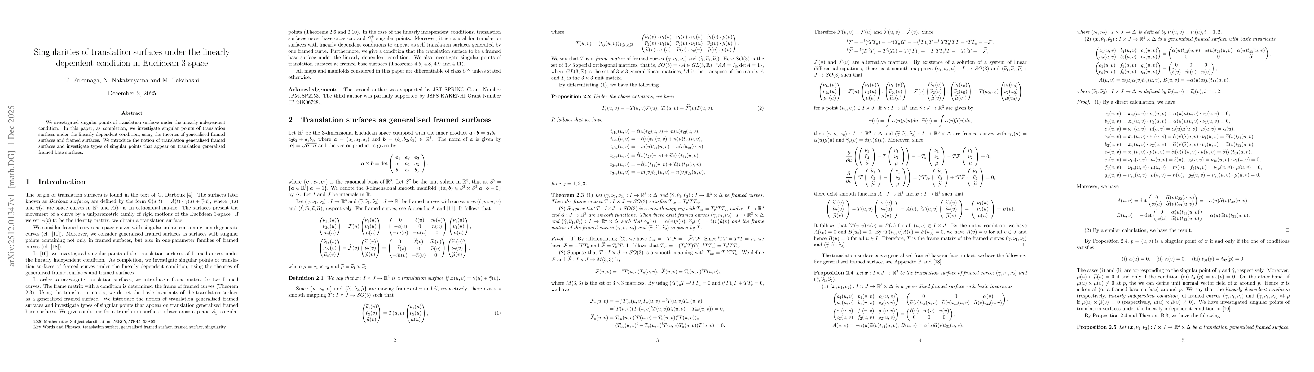 Thumbnail for Singularities of translation surfaces under the linearly dependent condition in Euclidean 3-space