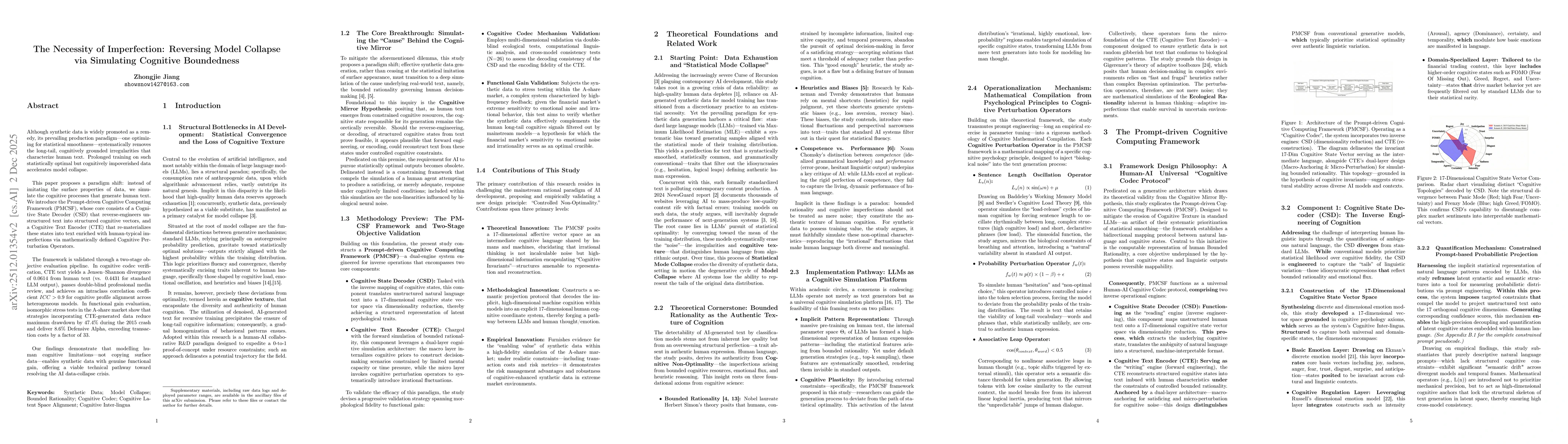 Thumbnail for The Necessity of Imperfection:Reversing Model Collapse via Simulating Cognitive Boundedness