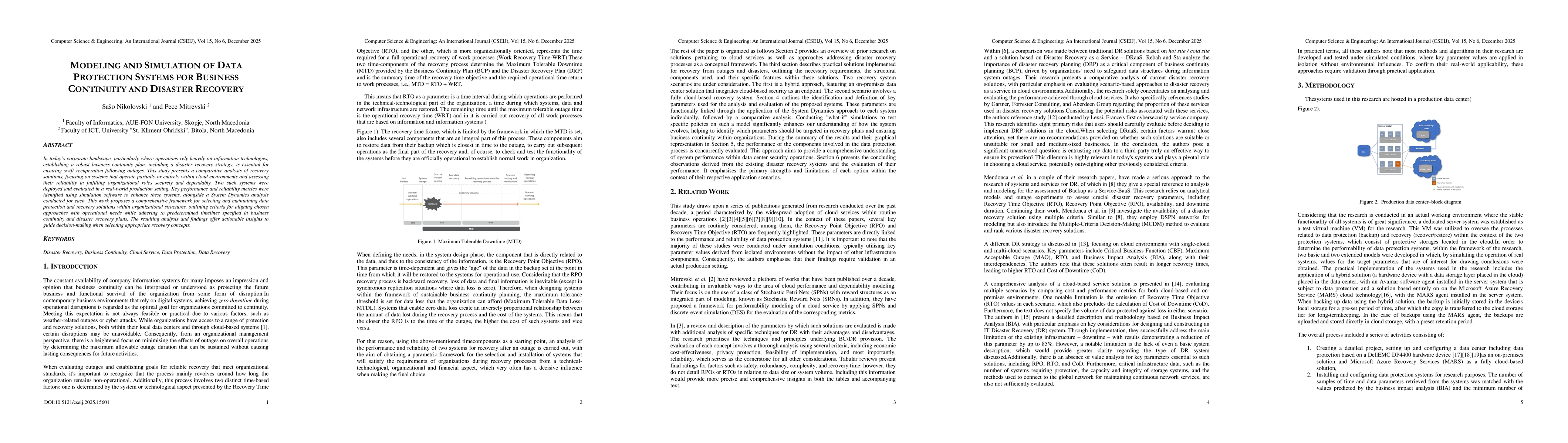 Thumbnail for Modeling and Simulation of Data Protection Systems for Business Continuity and Disaster Recovery
