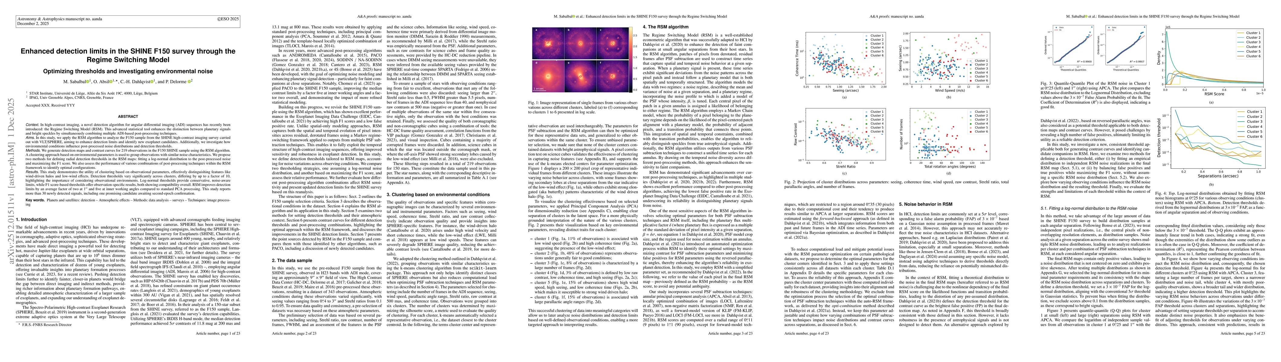 Thumbnail for Enhanced detection limits in the SHINE F150 survey through the Regime Switching Model Optimizing thresholds and investigating environmental noise