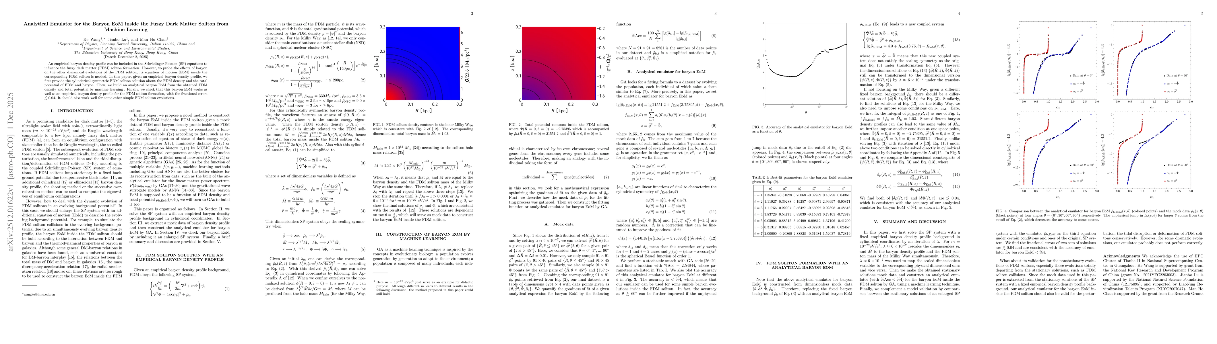 Thumbnail for Analytical Emulator for the Baryon EoM inside the Fuzzy Dark Matter Soliton from Machine Learning