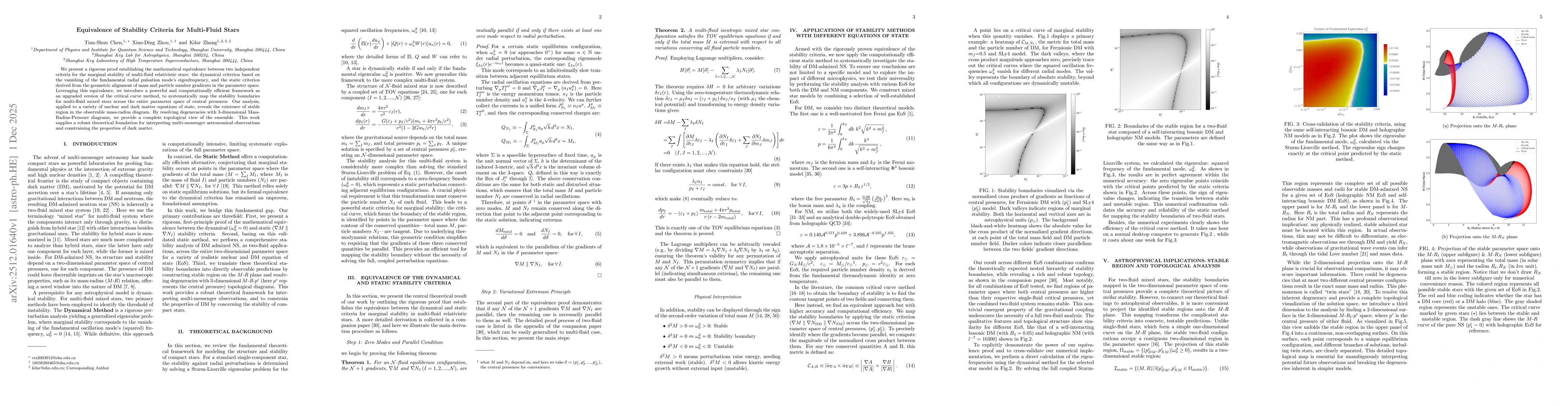 Thumbnail for Equivalence of Stability Criteria for Multi-Fluid Stars